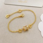 Bvlgari Gold Tone Oval Link Chain Sharm Bracelet With Lobster Clasp Closure