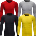 Men Bicycle Cycling Base Layer Long Jersey Sports Running Shirt Moisture Wicking