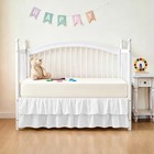 Ruffled Crib Bed Skirt 28 x 52  With 14  Drop  Soft Double Layer Nursery Dust