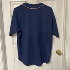 Vintage Atlanta Braves Mlb Navy Blue True Fan Baseball Jersey Men   s Size Xl