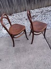 2-thonet  Bentwood 3 Leg Triangle Seat Antique Chairs