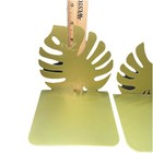 Leaf Design Metal Bookends Set 