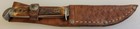Queen Vintage Usa Fixed 3  Blade- 6  Total Small Bird And Trout Knife  w sheath 