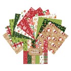 12x Christmas Paper Pad Floral Scrapbooking Album Junk Journal Card Diary Diy Au