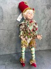 Christmas Elf Pixie Posable Doll 16    Hobby Lobby Posable St Nicholas Decor Nwt