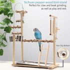 Bird Playground Parrot Playstand Bird Perch Stand Gym Natural Wood Play Type 2