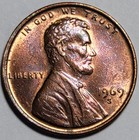 1969 S Lincoln Cent  Mint Error Coin  Floater  Cracks  Chip  Lamination -  3 09g