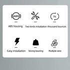 1pc Automatic Drawstring Door Closer Silent No-drill Sliding Door Tool - New