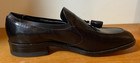 Freeman Free Flex Mens Vintage Black Leather Tassel Loafers Shoes 10d