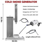 Minneer 10l Cold Smoke Generator Stainless Steel Bbq Grill Smoker For Meat Food