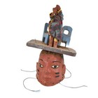 Yoruba Gelede Mask With Figure Nigeria