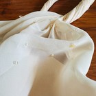 Alfred Angelo Formal Dress Chiffon One Shoulder Strap Ruffle Cream Beige 10 38