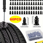 60pcs Rubber Tire Nail Repair Kit Screw In Tire Plugs For Car Truck Suv Van