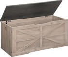Storage Chest  43 3  Wooden Storage Trunk  Retro Storage Bench With Safety Hi   