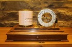 Baro-thermograph With Barometer Dial  oak Case With Beveled Glass