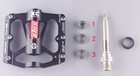 Aluminum Road Mtb Mountain Bike Xc Bicycle Pedal 3 Bearings Flat Pedals Black