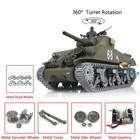 1 16 Henglong Tk7 0 Customized M4a3 Sherman Rc Tank 3898 360  turret Metal Track