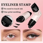Yibaby 2pcs Foldable Gel Eyeliner Stamp 1 Count  pack Of 2   Black   Brown