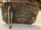 Vintage Belt Buckle Deer Brass Metal Limited Edition Usa Made D520 1976
