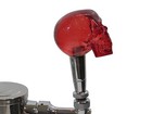 Custom Beer Tap Handle Clear Red Skull Kegerator Brew Skeleton Head Resin New   