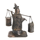 Vintage Japanese Sterling Silver 950 Figural Lady Salt And Pepper Shaker