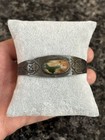 Fred Harvey Old Native American Sterling Silver Thunderbird Snake Cuff Bracelet