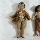 2 Antique Dolls  Quite Early  Boy 4 Inch And Girl 3 5 Inches