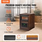 Infrared Heater 1500w Electric Space Heater Remote Control 3 Speeds Mdf