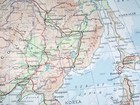 1958 Vintage Map Of China Japan Korea Thailand Indonesia   Scale 1 15 000 000