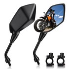 Universal 2pcs 7 8  22mm Handlebar End Rearview Side Rear View Mirror Motorcycle