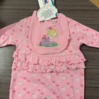 Y2k Precious Moments Baby Girl Pink Ruffle Romper 3 6m     Floral Footed Outfit 