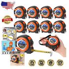 Retractable 25ft Tape Measure With Fractions - Perfect For Diy Enthusiasts