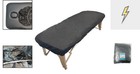 Pack Of 20 Black Disposable Fitted Massage Table Covers - 82 X 35 Inches