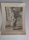 C1940 s Antique Photo Woman Posing On Street 4  X 3 
