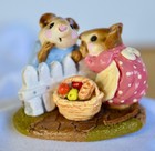 Vintage Wee Forest Folk Mouse Mice M-130 Mouse Talk 1985 Ap Decal Collectable