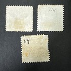 Us Scott  114 X 3 With Fancy Cancels
