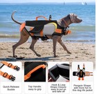 Kuoser Dog Life Jacket Penguin Shape Adjustable High Visibility Dog Swimming Xl