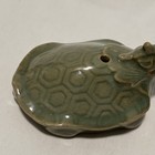 Celadon Glazed Turtle Water Dropper Calligraphy Tool Ewma Enterprising Women Art