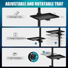 Adjustable Stainless Steel Tattoo Tray Trolley With Wheels For Salon   Spa