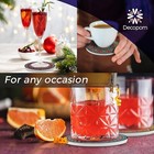 Mandala Drink Coasters With Holder 6 Set Ceramic Boho Coaster Drinks Absorbent