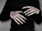 Adult Ghoul Zombie Hands Latex Gloves Costume New Mr156002