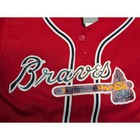 Majestic Atlanta Braves Heyward 22 Red Baseball Jersey Womens Size L