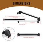 Car Aluminum Roof Rack Corssbar Ski Snowboard Carriers W   Lock For Lexus Gx460