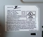 Zenith Digital Tv Tuner Converter Box Dtt901 No Remote
