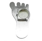 Dimmer Switch Pedal Pad -  foot  Barefoot Style Cover - Hot Rod Rat Chrome 