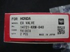 Honda Motorcycle Exhaust Valve 14721-krm-840  One Valve New  From Arizona 