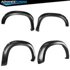 Fits 19-26 Chevy Silverado 1500 Pocket Style Fender Flares Smooth Black 4pc Set