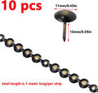 Upholstery Tacks Strips 10pcs 1meters Decorative Nail Strips Trim For Sofa Headb