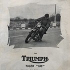 1947 Triumph Motorcycle Tiger 100 Vintage Advertising Motor Cycling