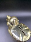 60   s Brinn   s Japan Gold Deer Coin Bank 5        Ceramic Fawn Kitsch Vintage Mcm